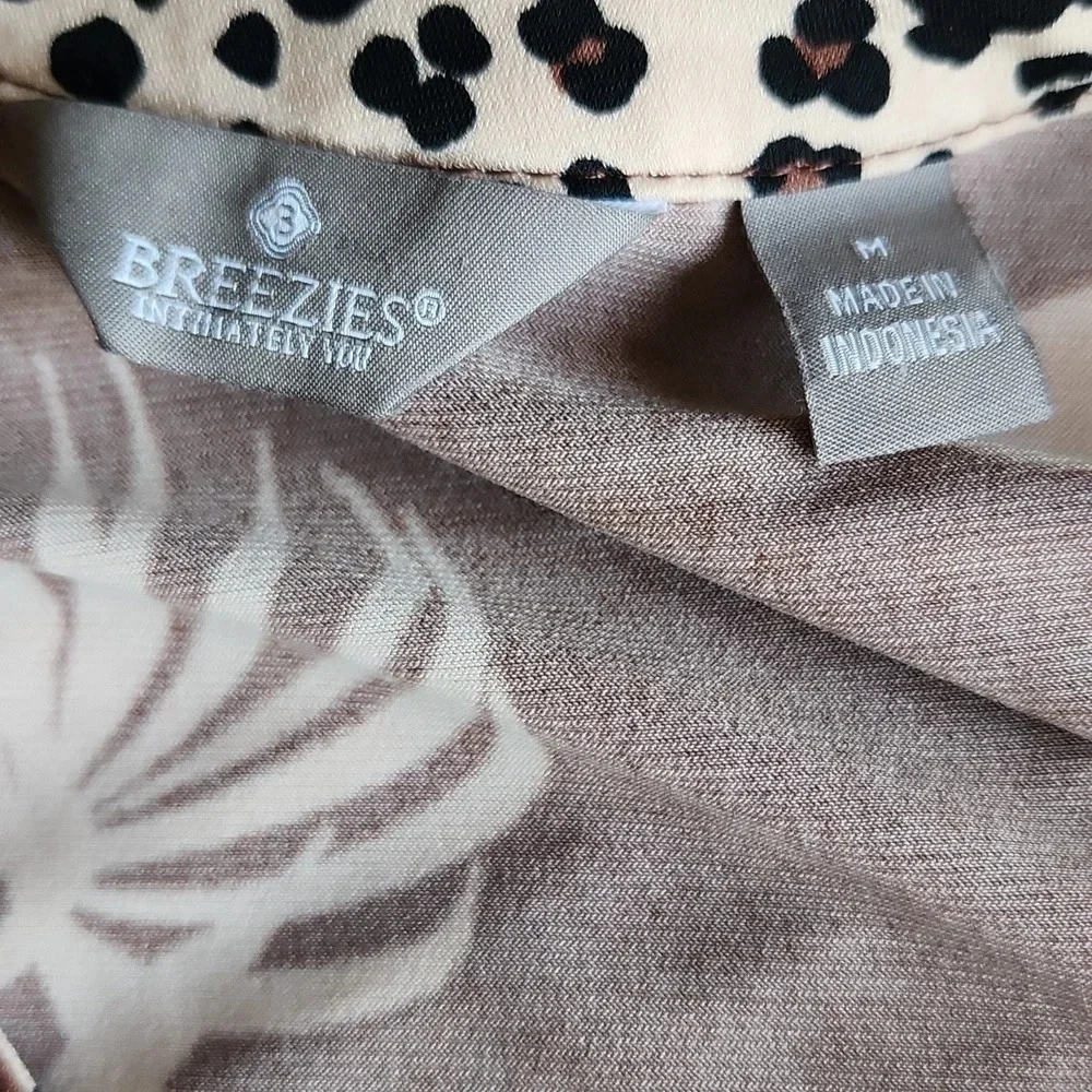 Breezies Brown Cheetah Print Dress - Picture 10 of 11